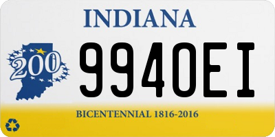 IN license plate 994OEI