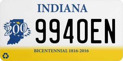 IN license plate 994OEN