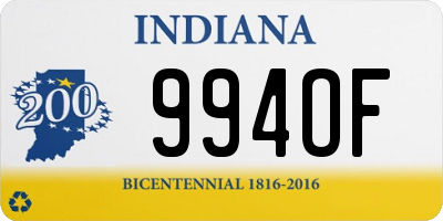 IN license plate 994OF