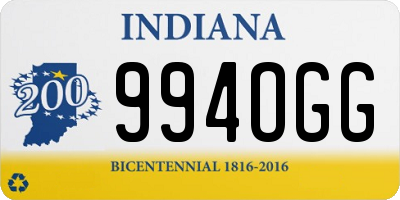 IN license plate 994OGG