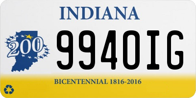 IN license plate 994OIG