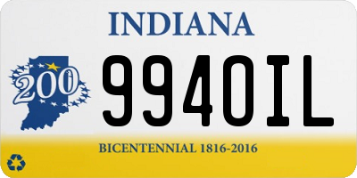 IN license plate 994OIL