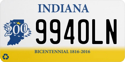 IN license plate 994OLN