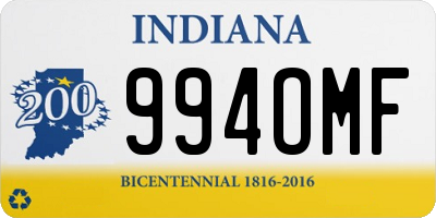 IN license plate 994OMF