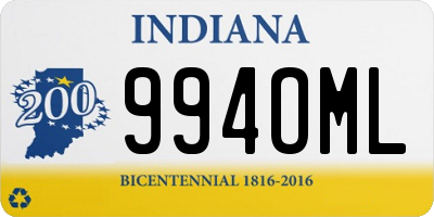 IN license plate 994OML