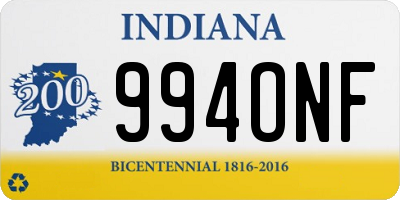 IN license plate 994ONF