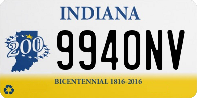 IN license plate 994ONV