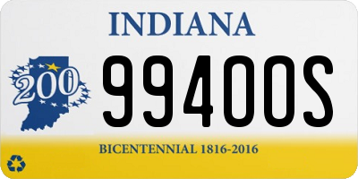 IN license plate 994OOS