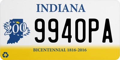 IN license plate 994OPA