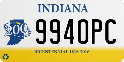 IN license plate 994OPC