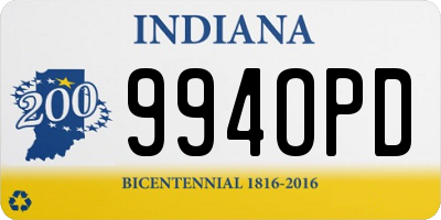 IN license plate 994OPD