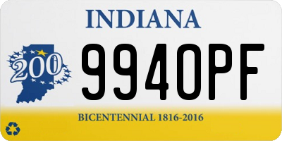 IN license plate 994OPF