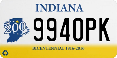 IN license plate 994OPK
