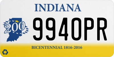 IN license plate 994OPR