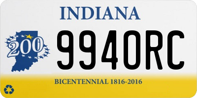 IN license plate 994ORC