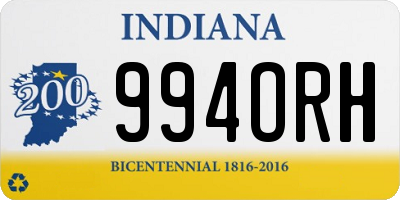 IN license plate 994ORH