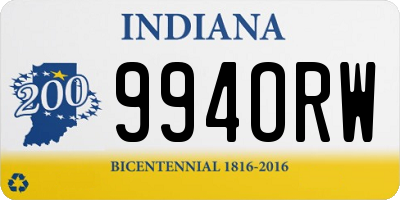 IN license plate 994ORW