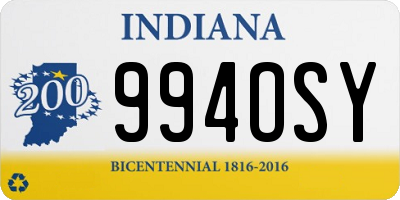 IN license plate 994OSY