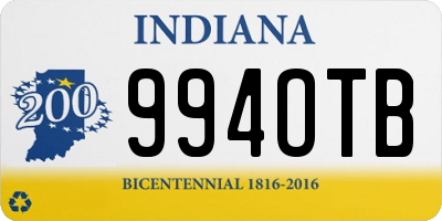 IN license plate 994OTB