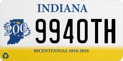 IN license plate 994OTH