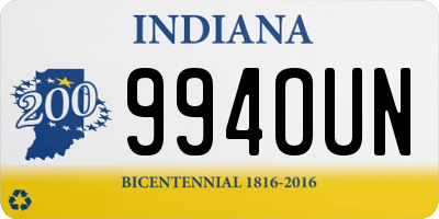 IN license plate 994OUN