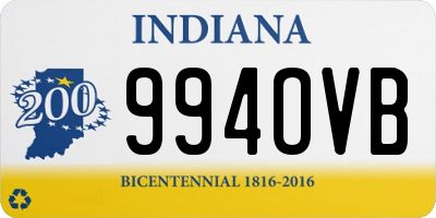 IN license plate 994OVB