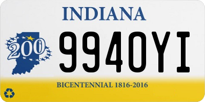 IN license plate 994OYI