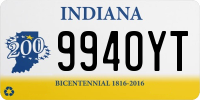 IN license plate 994OYT