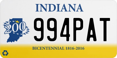 IN license plate 994PAT