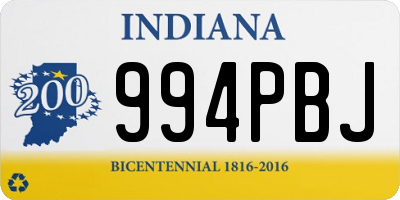 IN license plate 994PBJ