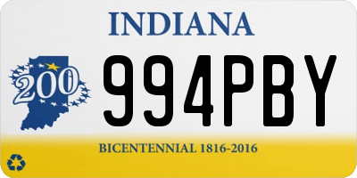 IN license plate 994PBY