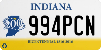 IN license plate 994PCN