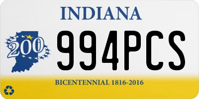 IN license plate 994PCS