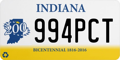 IN license plate 994PCT