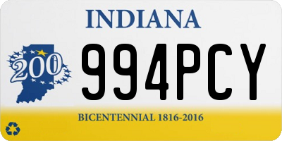 IN license plate 994PCY