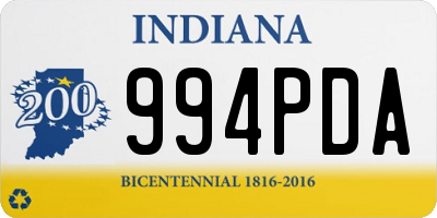 IN license plate 994PDA