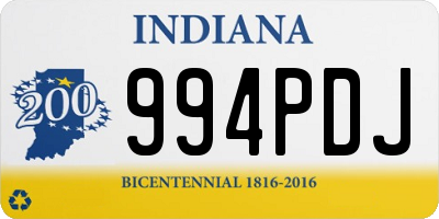 IN license plate 994PDJ