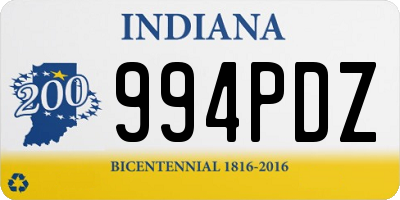 IN license plate 994PDZ