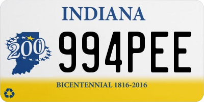 IN license plate 994PEE