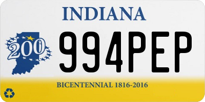 IN license plate 994PEP