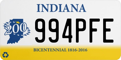 IN license plate 994PFE