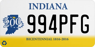 IN license plate 994PFG