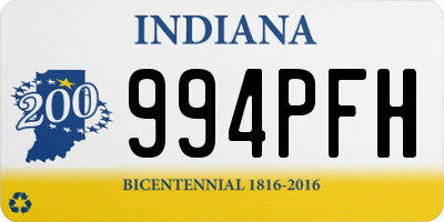 IN license plate 994PFH