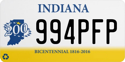 IN license plate 994PFP