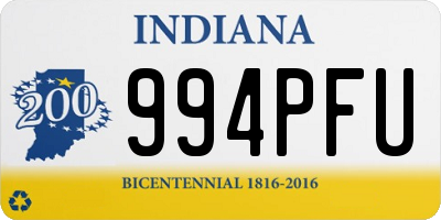 IN license plate 994PFU