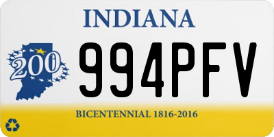 IN license plate 994PFV