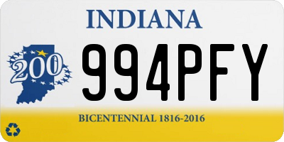 IN license plate 994PFY