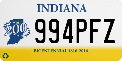 IN license plate 994PFZ