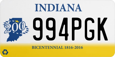 IN license plate 994PGK