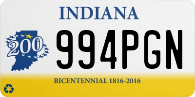 IN license plate 994PGN